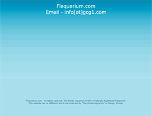 Tablet Screenshot of flaquarium.com